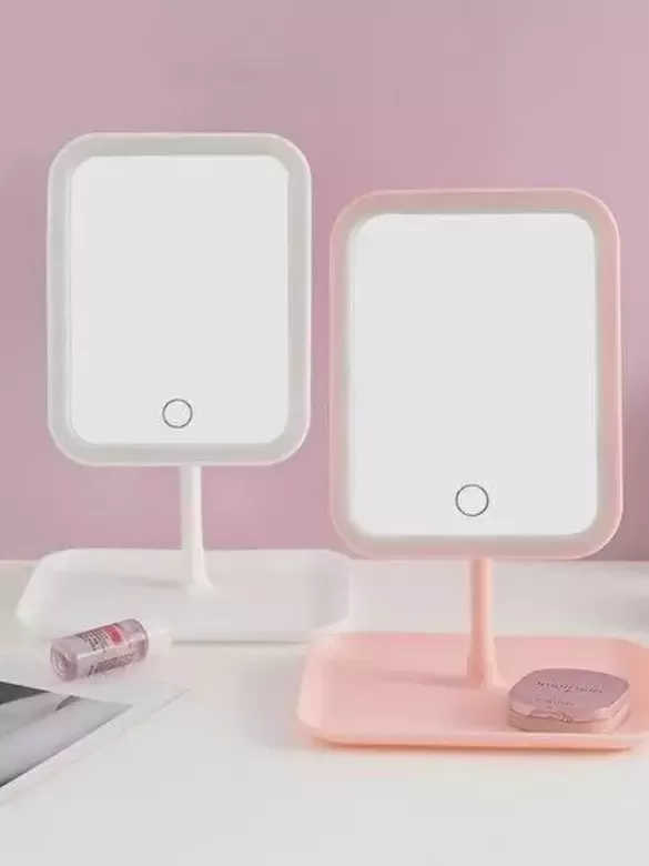 Led Işıklı Beyaz Makyaj Aynası 3 Modlu