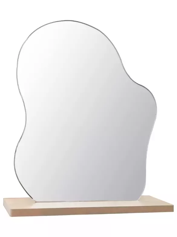 Makyaj Aynası Estetik Ahşap Makeup Mirror