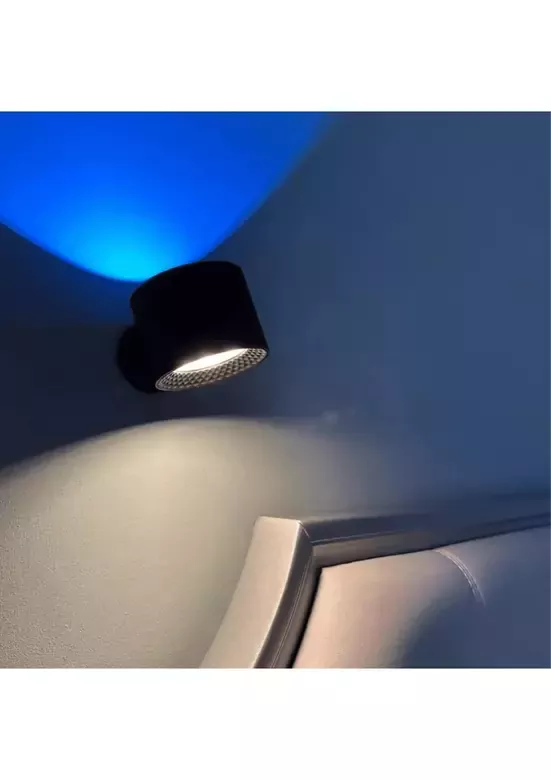 Çok Renkli Uzaktan Kumandalı Şarjlı Duvar Aplik Led Gece Lambası, 360° Dönebilir