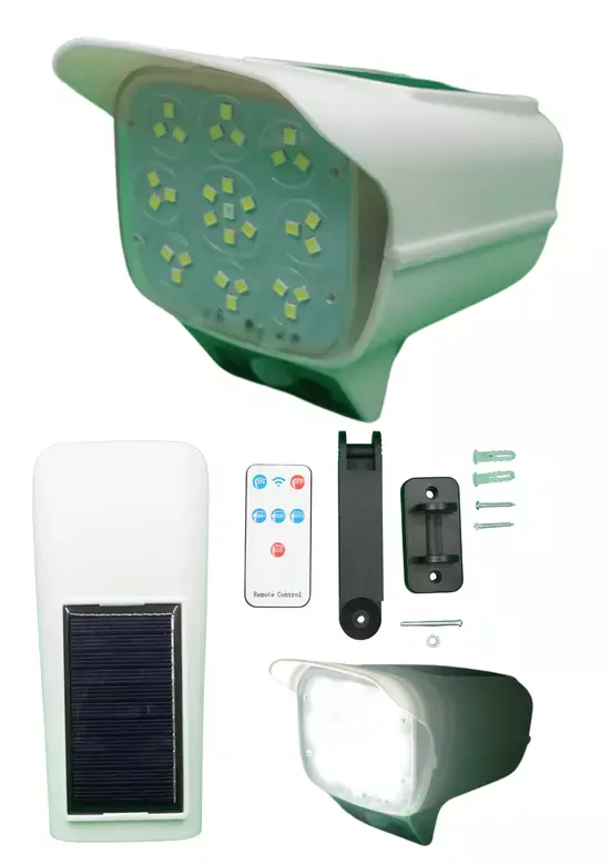 Sahte Kamera Görünümlü Güneş Enerjili Solar Bahçe Lambası Solar Armatür 3mod Kumandalı Sensörlü Lamba Sahte Kamera Görünümlü Güneş Enerjili Solar Bahçe Lambası Solar Armatür 3mod Kumandalı Sensörlü Lamba