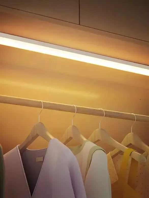 Hareket Sensörlü Tüp Ledli Şarjlı Sarı Led Auto Mod Dolap Içi, Koridor, Tezgah Altı