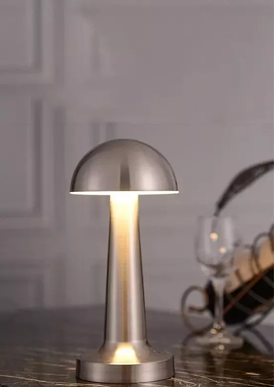 Lizbon 3 Işık Renkli Şarjlı Dim Edilebilir Masa Lambası Silver Lizbon 3 Işık Renkli Şarjlı Dim Edilebilir Masa Lambası Silver