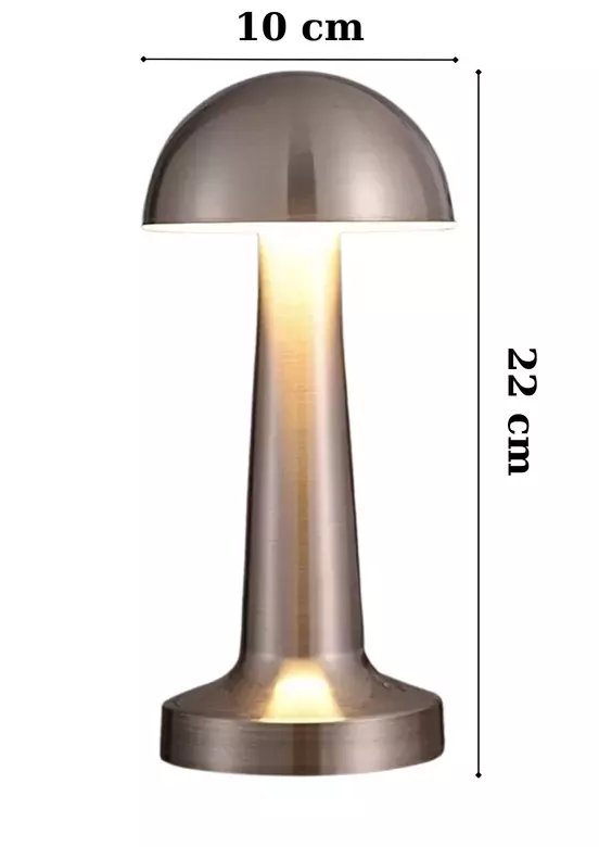 Lizbon 3 Işık Renkli Şarjlı Dim Edilebilir Masa Lambası Silver Lizbon 3 Işık Renkli Şarjlı Dim Edilebilir Masa Lambası Silver