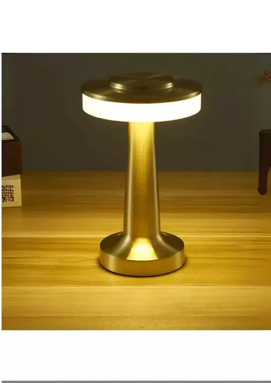 Dekoratif Şarjlı Dokunmatik Led Masa Lambası Usb Kablolu Abajur Ve Gece Lambası Altın Dekoratif Şarjlı Dokunmatik Led Masa Lambası Usb Kablolu Abajur Ve Gece Lambası Altın