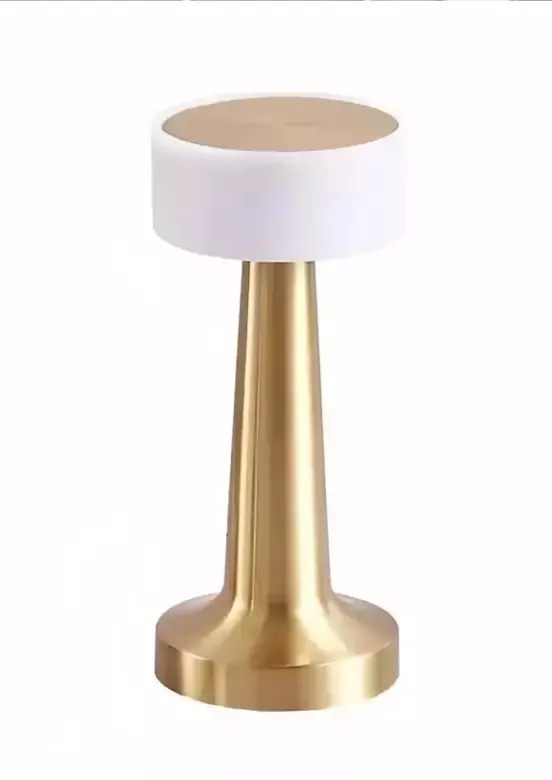 Dekoratif Şarjlı Dokunmatik Led Masa Lambası Usb Kablolu Gece Lambası ve Abajur Altın Dekoratif Şarjlı Dokunmatik Led Masa Lambası Usb Kablolu Gece Lambası ve Abajur Altın
