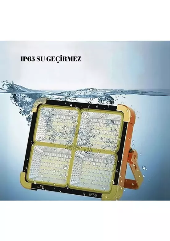 Güneş Enerjili Solar Led Projektör Taşınabilir Sarı Beyaz Ve Çakar Işık Lamba El Fenerli Güneş Enerjili Solar Led Projektör Taşınabilir Sarı Beyaz Ve Çakar Işık Lamba El Fenerli