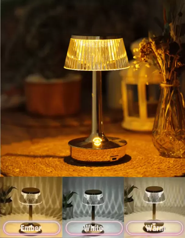 3 Işık Renkli Şarjlı Masa Lambası Dim Edilebilir Gold Metal Görünümlü Gece Lambası 3 Işık Renkli Şarjlı Masa Lambası Dim Edilebilir Gold Metal Görünümlü Gece Lambası