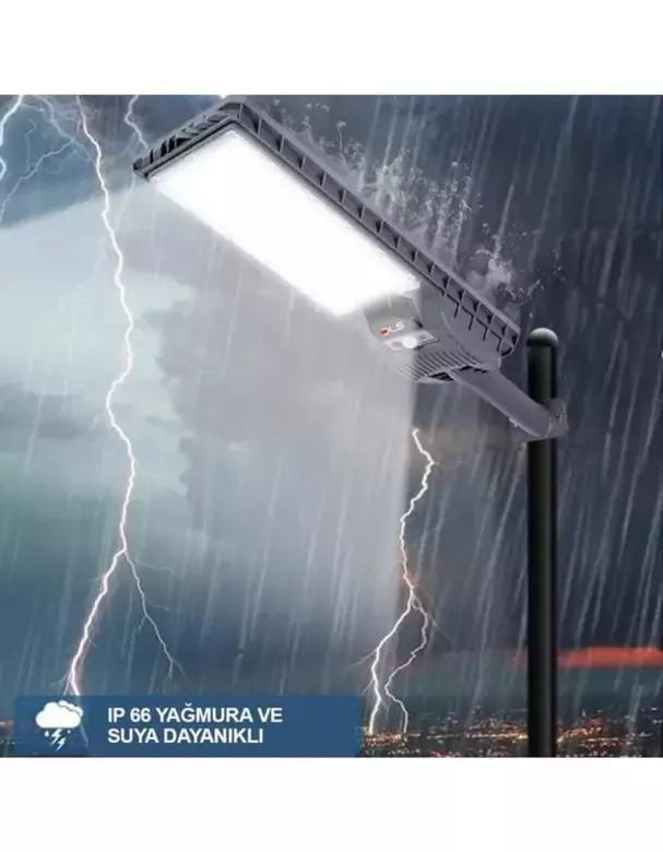400w Solar Güneş Enerjili Profesyonel Led Bahçe Aydınlatması Hareket Sensörlü Kumandalı 400w Solar Güneş Enerjili Profesyonel Led Bahçe Aydınlatması Hareket Sensörlü Kumandalı