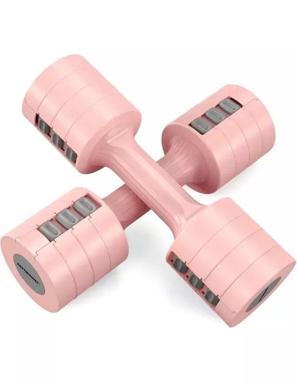 Kadınlar için Ayarlanabilir El Dambıl 5 LB Dambıl 2'li Set, 4'ü 1 Arada Küçük Dambıl Seti