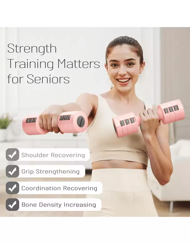 Kadınlar için Ayarlanabilir El Dambıl 5 LB Dambıl 2'li Set, 4'ü 1 Arada Küçük Dambıl Seti