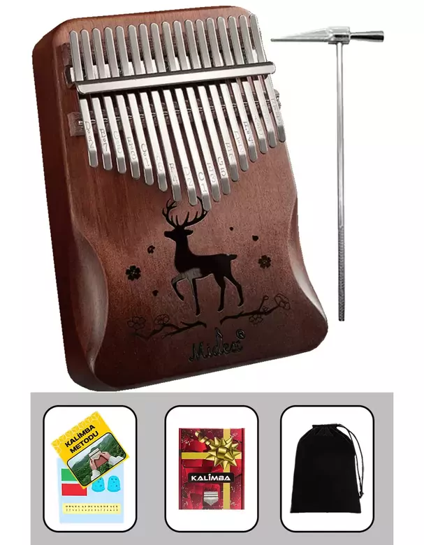 Klx-520 Hakiki Ağaç Kalimba Ahşap Geyik Desenli 17 Paslanmaz Tuşlu (FULL SET) Klx-520 Hakiki Ağaç Kalimba Ahşap Geyik Desenli 17 Paslanmaz Tuşlu (FULL SET)