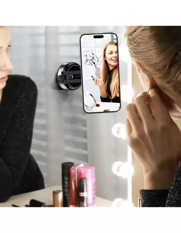 Çift Taraflı Ayarlanabilir Şarjlı Vakumlu Manyetik Uzayabilir Çok İşlevli Esnek Telefon Tutucu