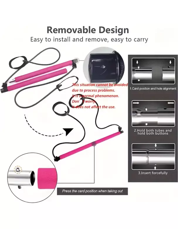 Squat Pilates Jimnastik Egzersiz Çubuğu Portable Studio Squat Barı