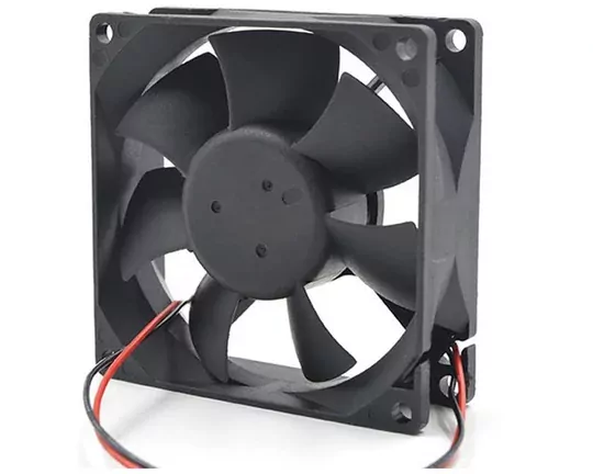 DC 12V 4 Pinli 80x80mm 8cm Kare Kasa Fanı Sleeve Bearing Fan