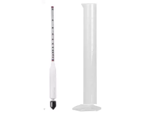 27CM Uzun Form Dansimetre Alkol-Metre 0-100 Derece Alkol Ölçer