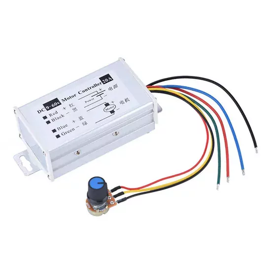 9V 12V 24V 36V 48V 60V 20A PWM DC Motor Hız Kontrol Modülü