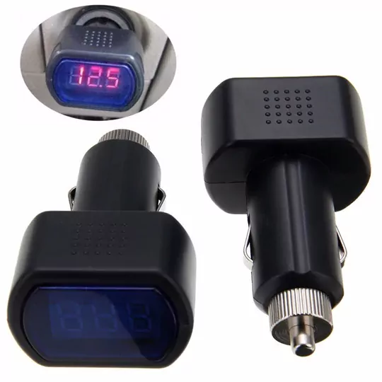 12-24V Dijital Oto Araç Çakmaklık Akü Volt Ölçer Akü Voltmetre 12-24V Dijital Oto Araç Çakmaklık Akü Volt Ölçer Akü Voltmetre