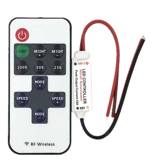 RF Uzaktan Kumandalı Şerit Led Dimmer LED Işık Kontrolü 12V/24V