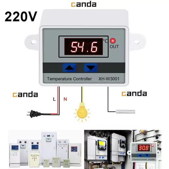 XH-W3001 220V AC Dijital Termostat Akvaryum Kuluçka Makinesi