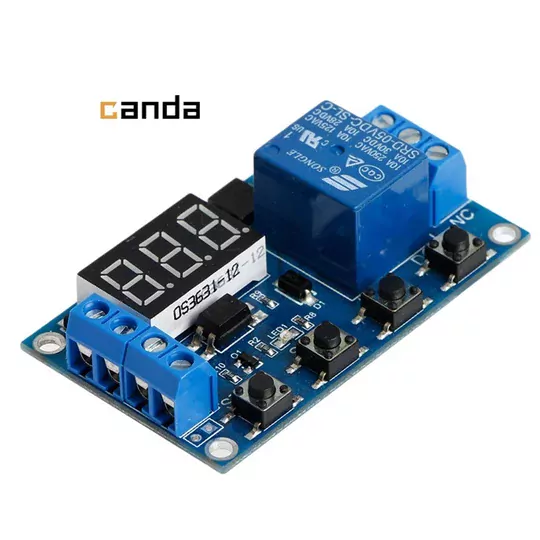 DC 6-30V Zaman Ayarlı Geciktirmeli 12V 24V Led Ekran Zaman Rölesi
