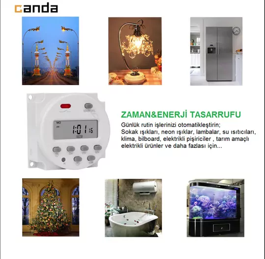 CN101A Programlanabilir Gecikmeli Zaman Ayarlı 12V Röle Kuluçka