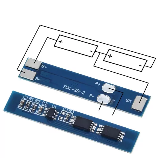 2S 3A BMS 7.4V 18650 Lityum Pil Şarj Koruma Kurulu Şarj Devresi