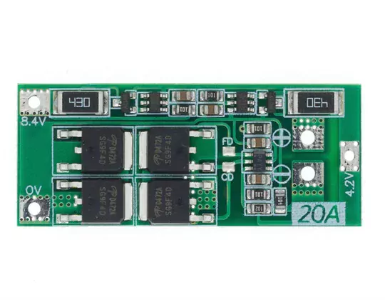 2S 20A BMS 8.4V 18650 Korumalı Lityum Pil Şarj Koruma Devresi