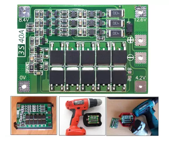 3S 40A 18650 BMS Lityum Pil Şarj Koruma Modülü Balans Versiyon