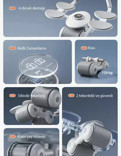 Dijital Ekranlı Çek Bırak - Dirsek Destekli Mekik Aleti - Karın Egzersiz Aleti Dijital Ekranlı Çek Bırak - Dirsek Destekli Mekik Aleti - Karın Egzersiz Aleti