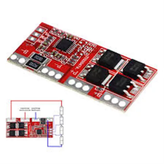 4S 30A BMS 14.8V Lityum 18650 Batarya Pil Şarj Koruma Devresi