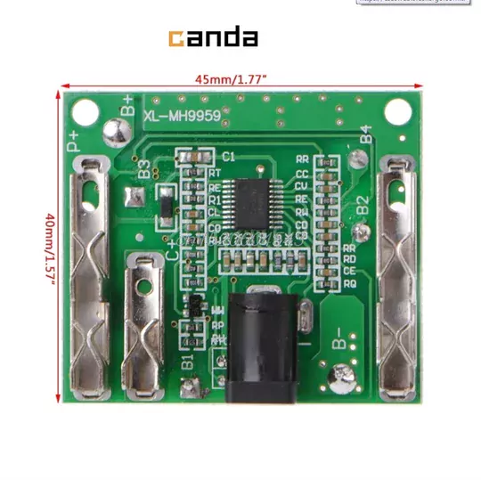 5S 20A BMS 18/21V 18650 Li-ion Lityum Pil Şarj Koruma Devresi