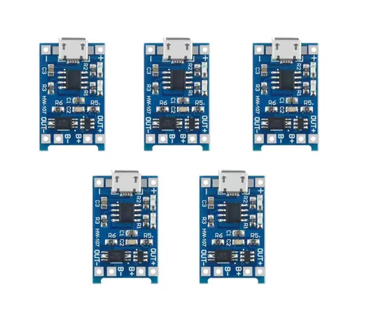 Micro Usb TP4056 5V 1A Korumalı Lityum Pil Şarj Devresi Powerbank