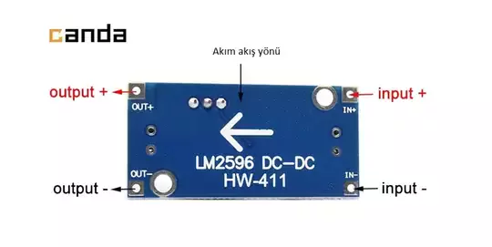 LM2596 3A DC-DC Voltaj Düşürücü Step Down Modül