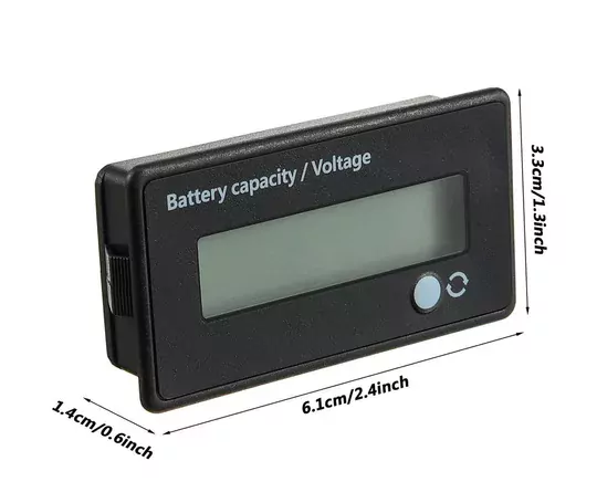 6V-73V Asit Kurşun Lityum Pil Test Kapasite Göstergesi Voltmetre