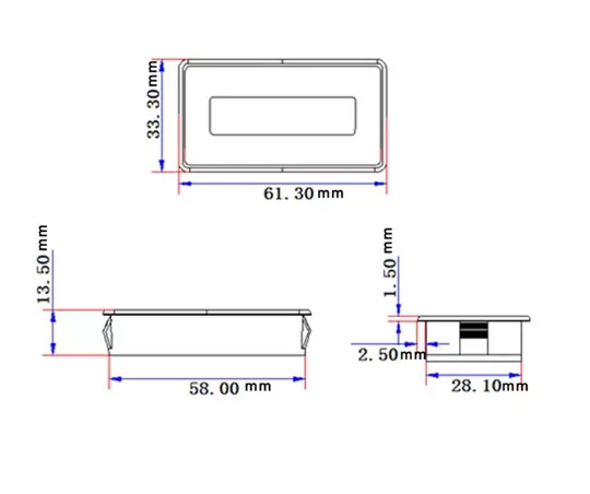 6V-73V Asit Kurşun Lityum Pil Test Kapasite Göstergesi Voltmetre
