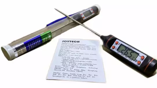 Dijital LCD Gıda Termometresi Yemek Mutfak Termometre Pil Hediye