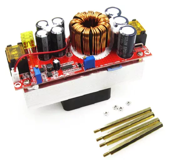 DC DC 12V-90V Voltaj Yükseltici 40A 1800W Kurulu Soğutmalı Fanlı