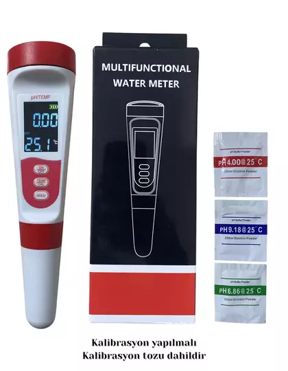2 In 1 Ph Sıcaklık Ölçer Led’li Sıcaklık Göstergeli Ph Cihazı