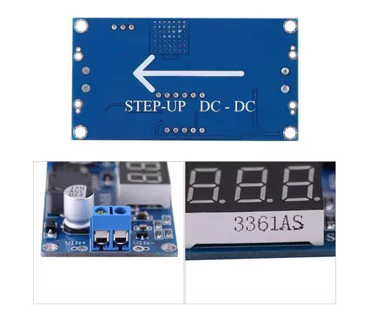 LED Voltmetreli LM2596 3A DC-DC Ayarlanabilir Voltaj Düşürücü LED Voltmetreli LM2596 3A DC-DC Ayarlanabilir Voltaj Düşürücü