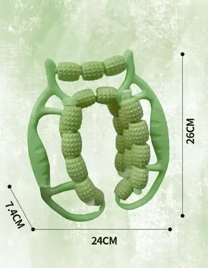 29 Tekerli Kas Gevşetici Sıkılaştırıcı Masaj Aleti Ayarlanabilir Lenf Drenaj Bacak Kol Selülit Yeşil