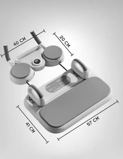 Ev Tipi Tekerlekli Pilates & Fitness Egzersiz Istasyonu | Şınav, Mekik, Direnç Bandı, Spor Aleti