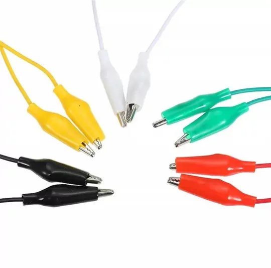 10'lu Krokodil Kablo Timsah Ağızlı Kıskaç Timsah Ağzı 50cm