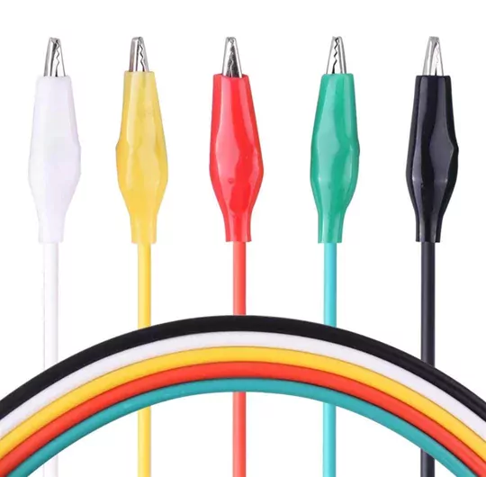 10'lu Krokodil Kablo Timsah Ağızlı Kıskaç Timsah Ağzı 50cm