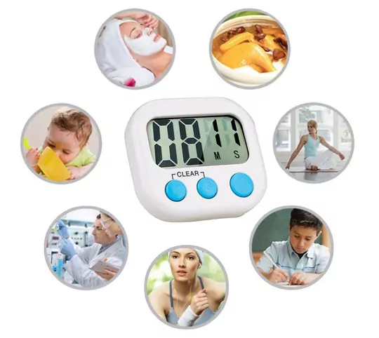 Dijital Ekranlı Alarmlı Mıknatıslı Mutfak Zamanlayıcı Fırın Timer