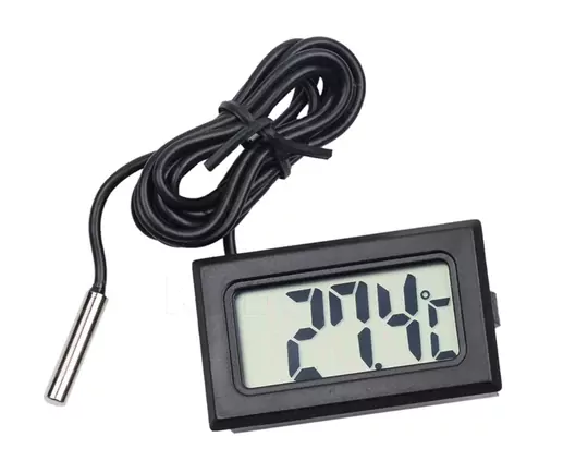 Problu Dijital Termometre LCD Ekran Mutfak Kuluçka İç Dış Mekan Problu Dijital Termometre LCD Ekran Mutfak Kuluçka İç Dış Mekan