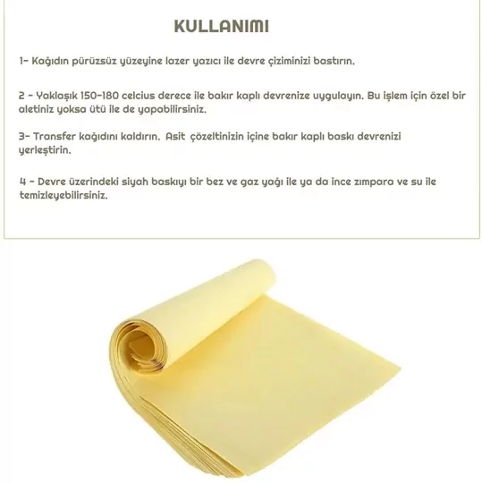 10 Adet A4 Baskı Devre PCB Transfer Kağıdı Devre Prototip Devre 10 Adet A4 Baskı Devre PCB Transfer Kağıdı Devre Prototip Devre