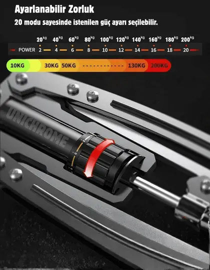 Twister Kol Omuz Gögüs Egzersiz Aleti 10-200 kg Ayarlanabilir Kırmızı Fitness Ekipmanı