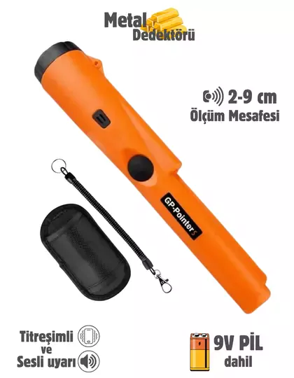 GP Pointer Altın Metal Dedektörü  El Tipi Su Geçirmez Altın Gümüş