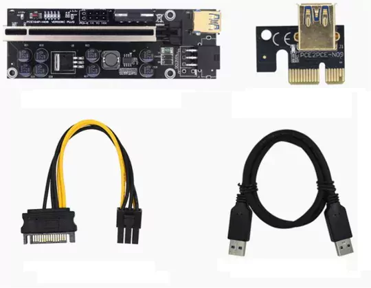OEM Riser V009C PLUS Yükseltici PCI-Express X1 to X16 Mining Ethe
