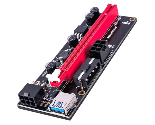 OEM Riser V009S  Yükseltici PCI-Express X1 to X16 Mining Ethe